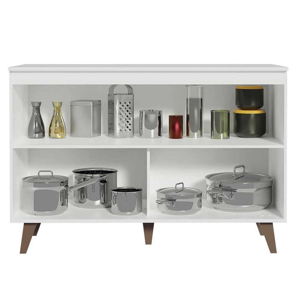 Balcão Gabinete de Pia 2 Portas Branco Madesa Reims