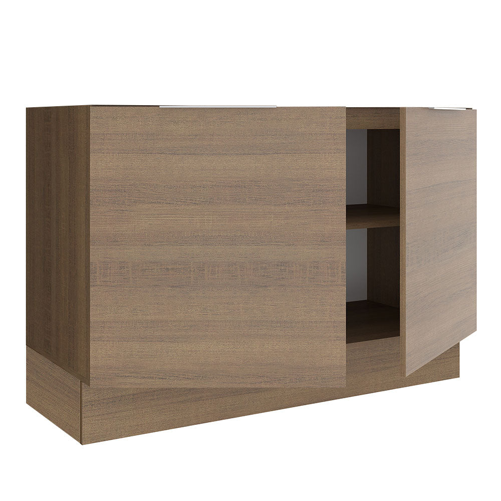 Balcão Gabinete de Pia Madesa Stella 2 Portas (Sem Tampo e Pia) Rustic