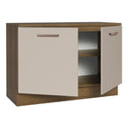 Balcão Cozinha 2 Portas (Com Tampo) Rustic/Crema Agata Madesa