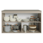 Balcão de Cozinha 120 cm 2 Portas Suspenso Crema Nice Madesa