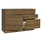 Balcão Gabinete 120 cm 1 Portas e 2 Gavetas (Com Tampo) Rustic Stella Madesa