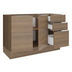 Balcão Gabinete de Pia Madesa Stella 2 Portas e 3 Gavetas (Sem Tampo e Pia) Rustic