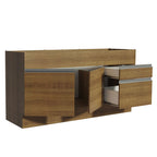 Balcão de Pia Madesa Glamy 150 cm 2 Portas e 2 Gavetas (Sem Tampo e Pia) Rustic