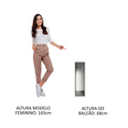 Balcão Porta-Pano 20 cm Suspenso Cinza Nice Madesa