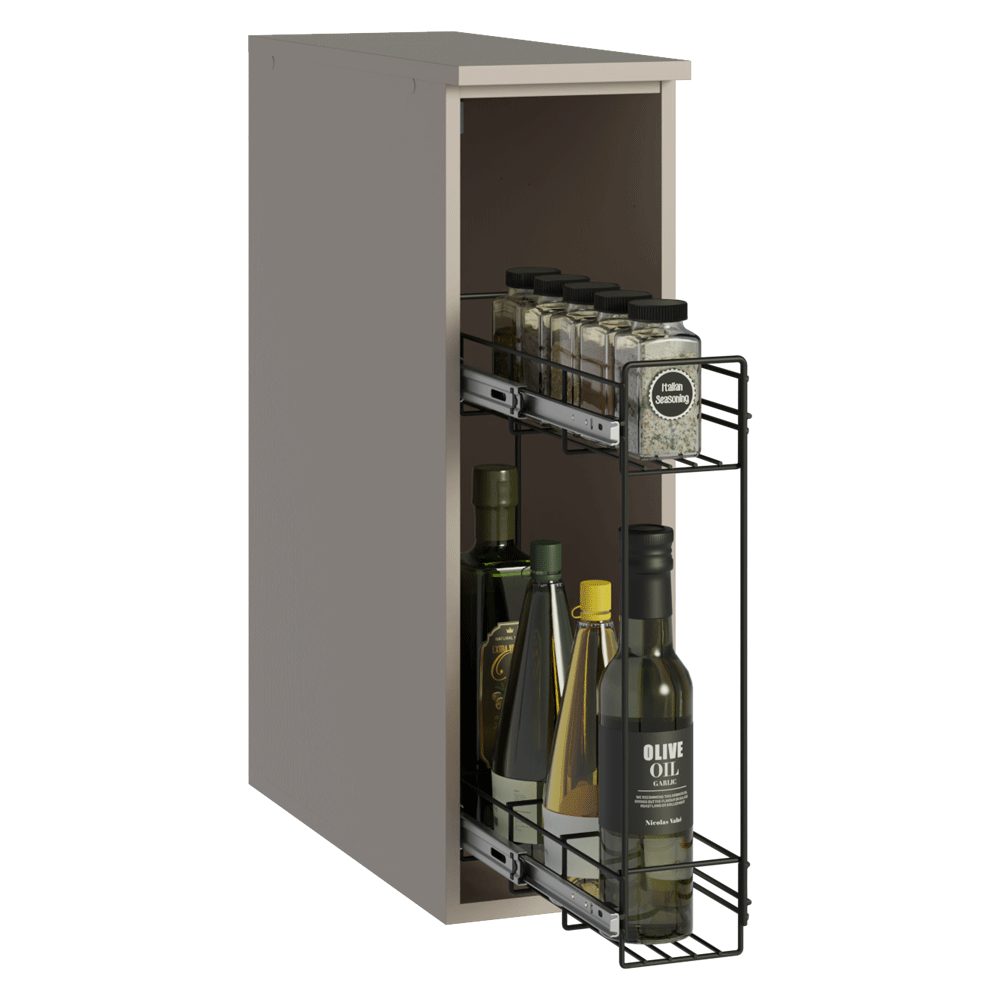 Balcão Porta-Temperos 20 cm Suspenso Crema Nice Madesa