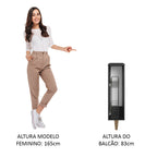 Balcão Porta-Temperos Preto Reims Madesa