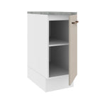 Balcão 35 cm 1 Porta Branco/Crema Agata Madesa
