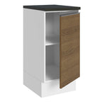 Balcão 100% MDF 35 cm 1 Porta Branco/Rustic Acordes Madesa
