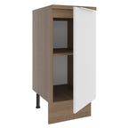 Balcão Madesa Stella 35 cm 1 Porta Rustic/Branco