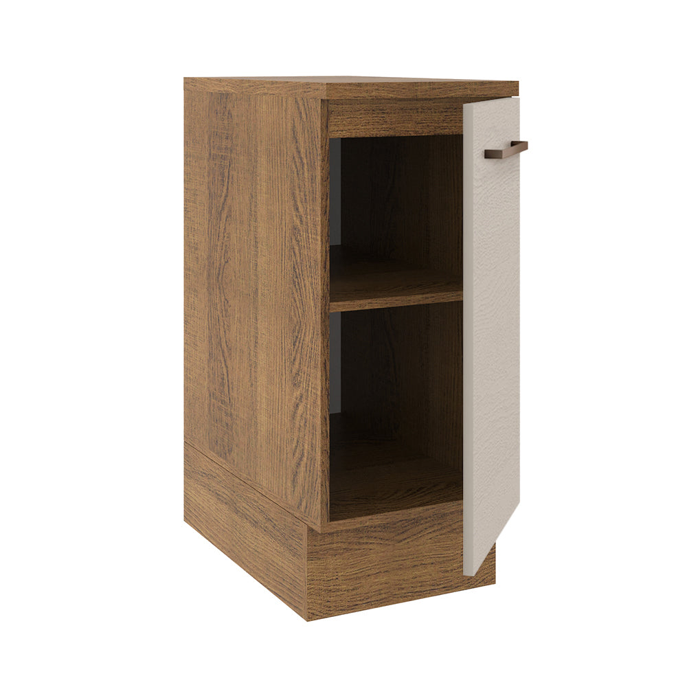 Balcão 35 cm 1 Porta Rustic/Crema Agata Madesa