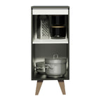 Balcão Madesa Reims 35 cm 1 Porta Preto