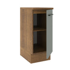 Balcão Madesa Agata 35 cm 1 Porta Rustic/Cinza