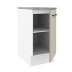 Balcão 40 cm 1 Porta Branco/Crema Agata Madesa