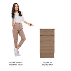 Balcão Madesa Stella 40 cm 3 Gavetas Rustic