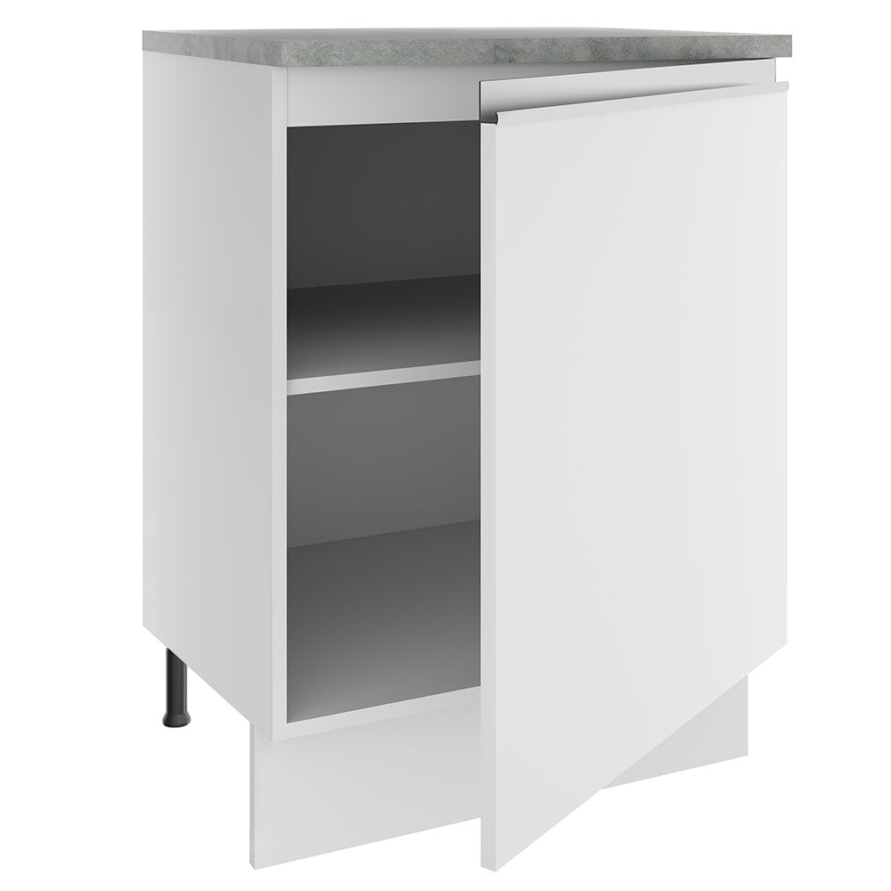 Balcão Madesa Glamy 60 cm 1 Porta Branco