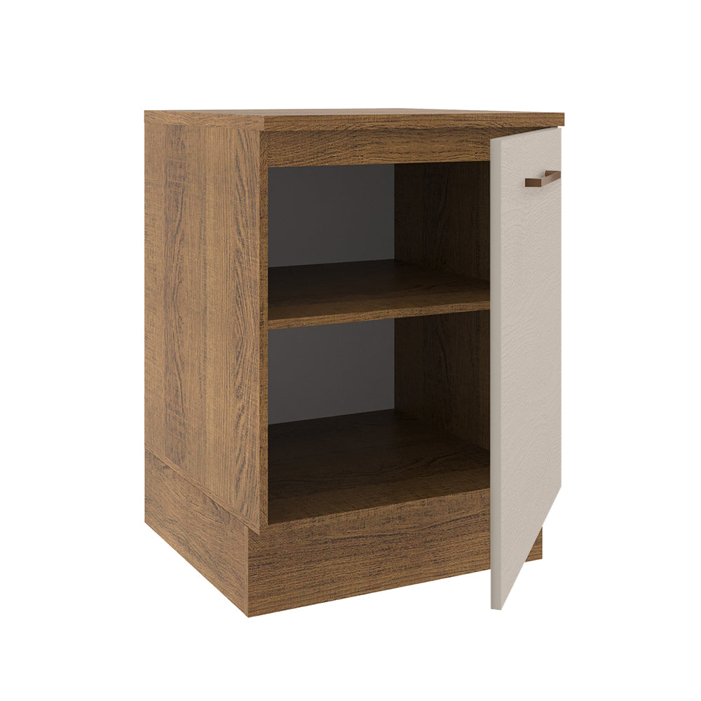 Balcão 60 cm 1 Porta Rustic/Crema Agata Madesa