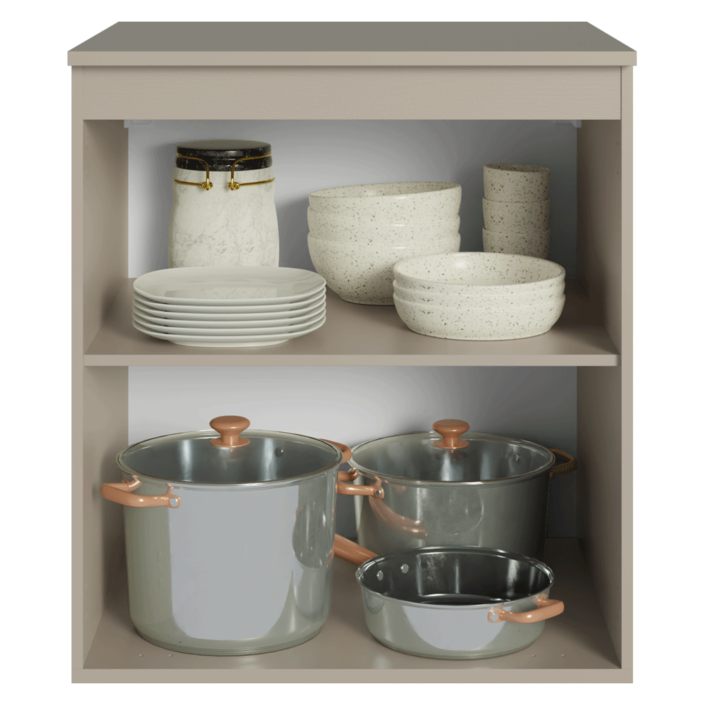 Balcão de Cozinha 60 cm 1 Porta Suspenso Crema Nice Madesa