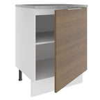 Balcão Madesa Stella 60 cm 1 Porta Branco/Rustic