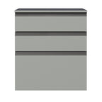 Balcão 60 cm 3 Gavetas Suspenso Cinza Nice Madesa