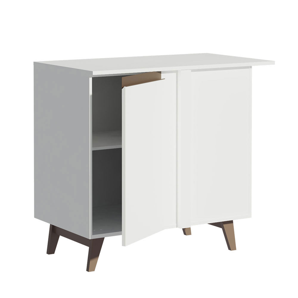 Balcão de Canto Madesa Reims 1 Porta Branco