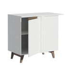 Balcão de Canto Madesa Reims 1 Porta Branco