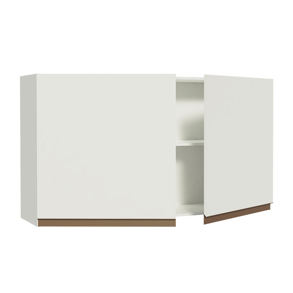 Armário Aéreo Madesa Reims 120 cm 2 Portas Branco