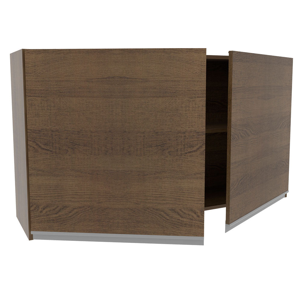 Armário Aéreo Madesa Glamy 120 cm 2 Portas Rustic