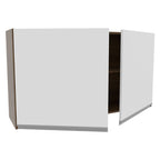 Armário Aéreo Madesa Glamy 120 cm 2 Portas Rustic/Branco