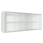 Armário Aéreo Madesa 2 Portas de Correr de Vidro para Cozinhas Glamy, Lux e Reims Branco