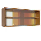 Armário Aéreo Madesa 2 Portas de Correr Vidro Reflex para Cozinhas Glamy, Lux, Agata e Reims Rustic