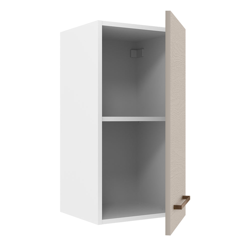 Armário Aéreo 35 cm 1 Porta Branco/Crema Agata Madesa