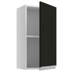 Armário Aéreo Madesa Glamy 35 cm 1 Porta Branco/Preto