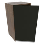 Armário Aéreo Madesa Glamy 35 cm 1 Porta Rustic/Preto