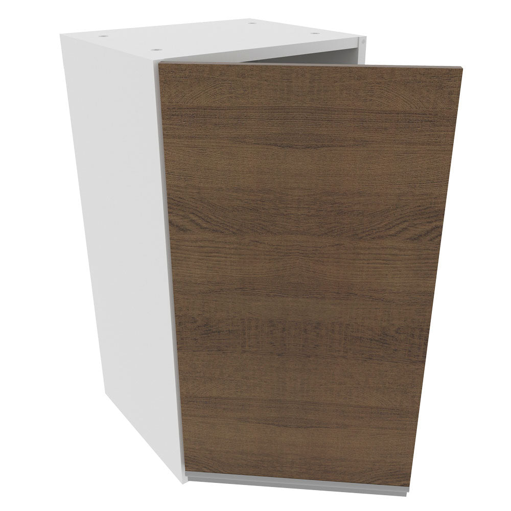 Armário Aéreo Madesa Glamy 35 cm 1 Porta Branco/Rustic