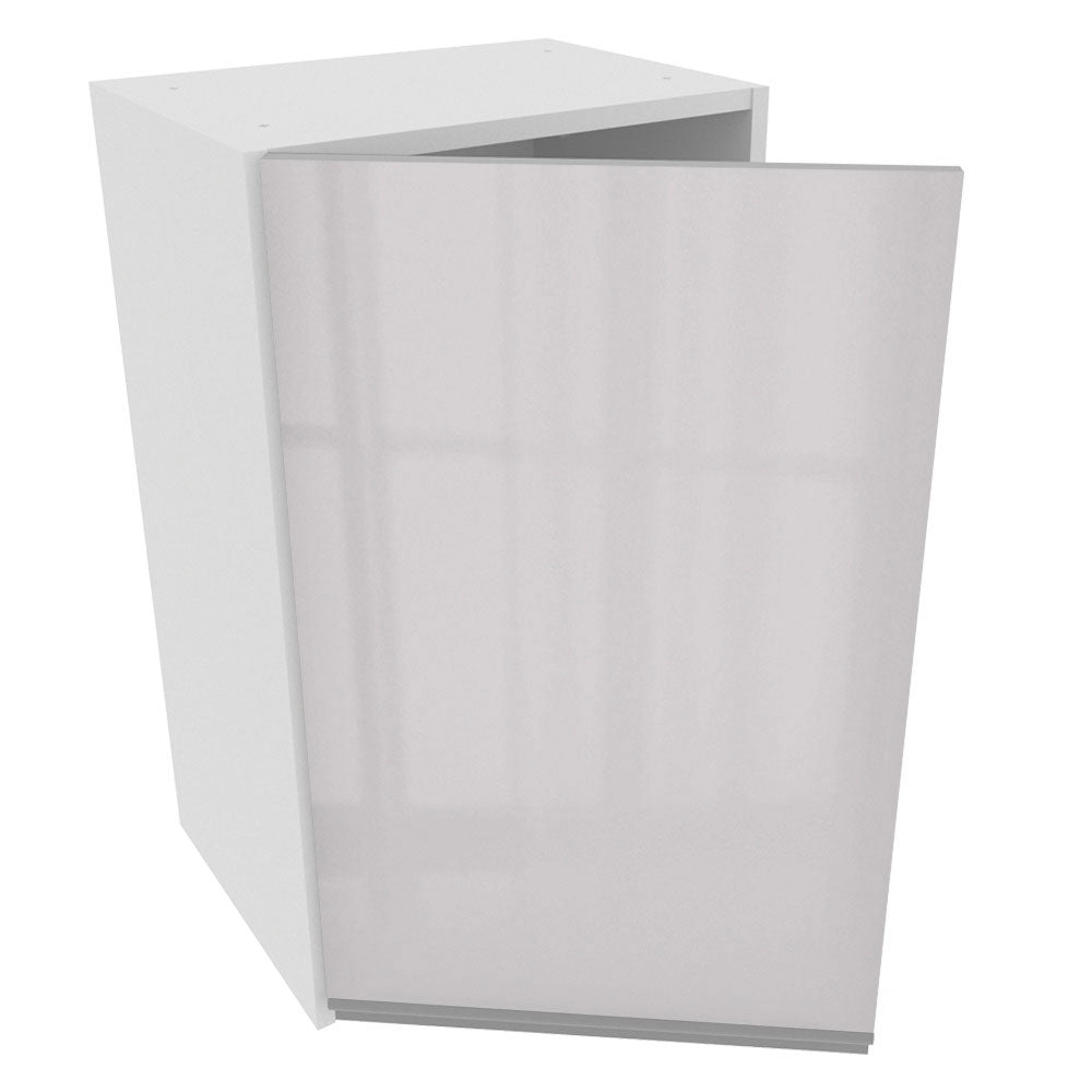 Armário Aéreo Madesa Acordes 100% MDF 40 cm 1 Porta Branco Brilho