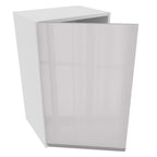 Armário Aéreo Madesa Acordes 100% MDF 40 cm 1 Porta Branco Brilho