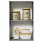 Armário Aéreo 40 cm 1 Porta Cinza Nice Madesa