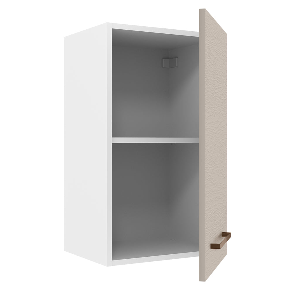 Armário Aéreo 40 cm 1 Porta Branco/Crema Agata Madesa