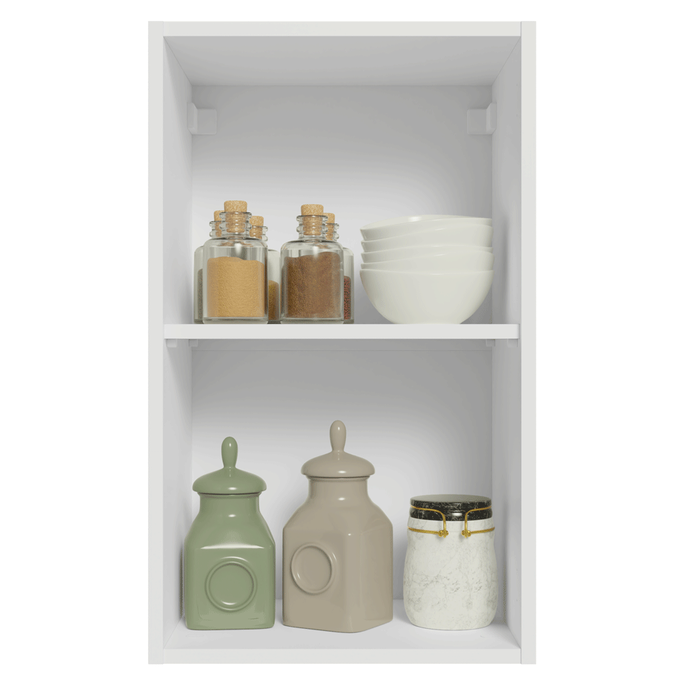 Armário Aéreo 40 cm 1 Porta Branco/Crema Vik Madesa