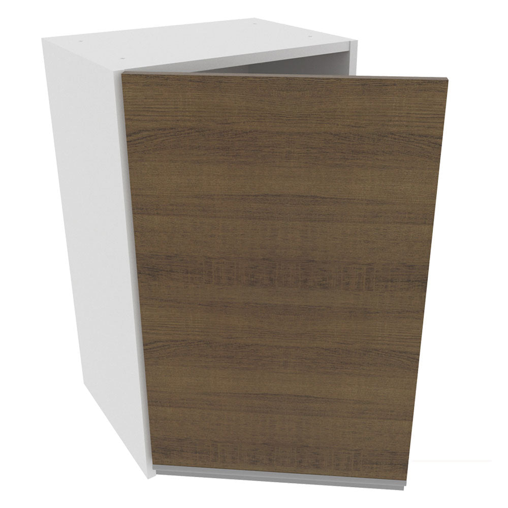 Armário Aéreo Madesa Acordes 100% MDF 40 cm 1 Porta Branco/Rustic