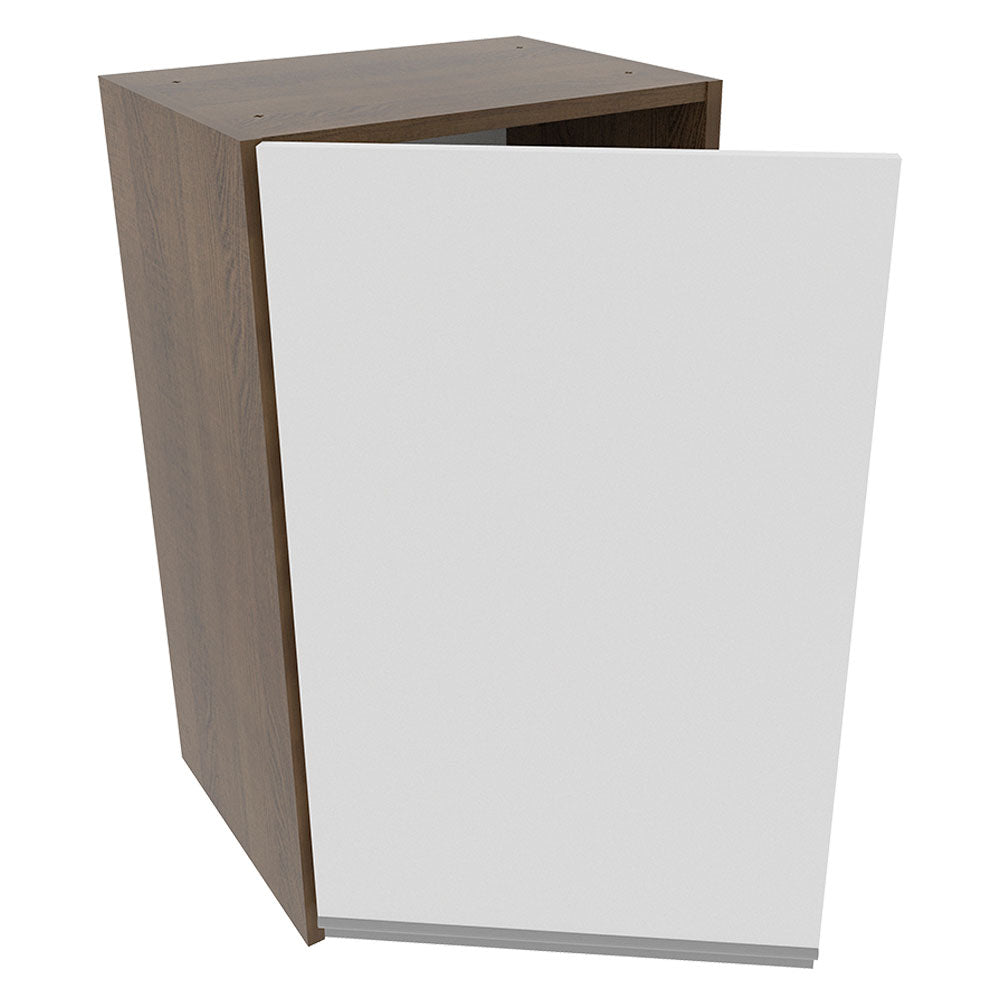 Armário Aéreo Madesa Glamy 40 cm 1 Porta Rustic/Branco