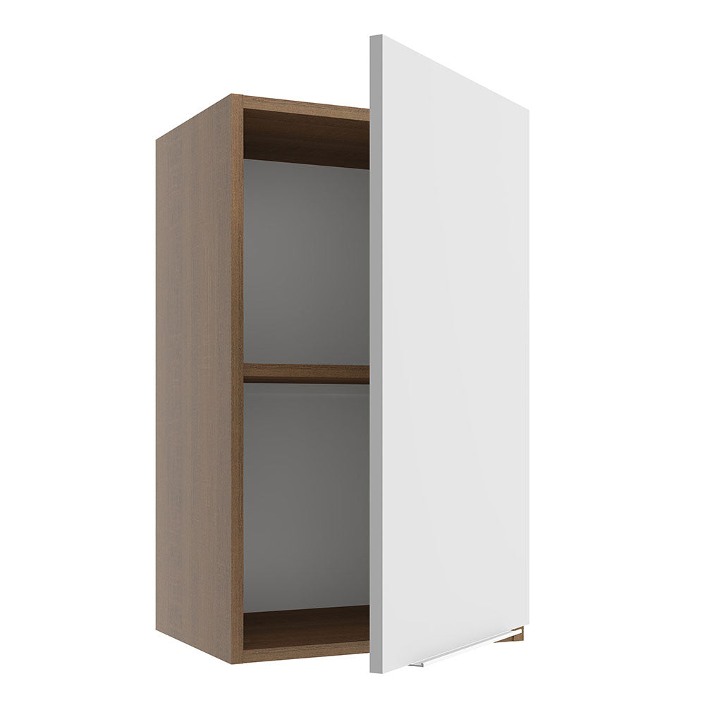 Armário Aéreo Madesa Stella 40 cm 1 Porta Rustic/Branco