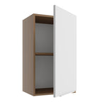 Armário Aéreo Madesa Stella 40 cm 1 Porta Rustic/Branco