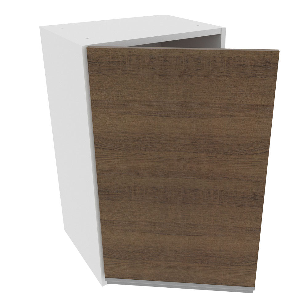 Armário Aéreo Madesa Glamy 40 cm 1 Porta Branco/Rustic