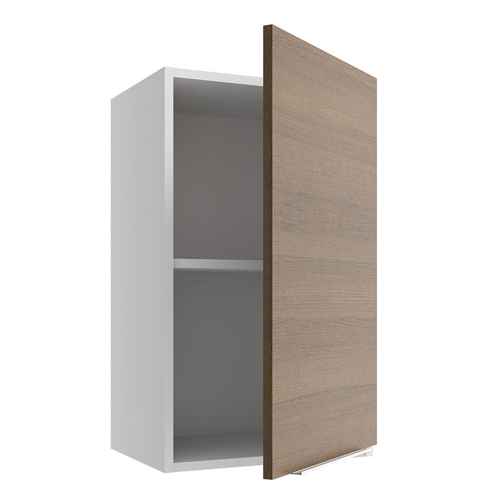 Armário Aéreo Madesa Stella 40 cm 1 Porta Branco/Rustic