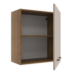 Armário Aéreo 60 cm 1 Porta Rustic/Crema Agata Madesa