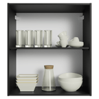 Armário Aéreo 60 cm 1 Porta Preto Nice Madesa