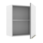 Armário Aéreo Madesa Lux 60 cm 1 Porta Branco/Branco Veludo