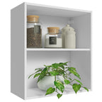 Armário Aéreo 60 cm com 2 Nichos Abertos para Cozinha Madesa Lux, Glamy, Agata, Stella Branco