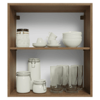 Armário Aéreo 60 cm 1 Porta Rustic/Crema Vik Madesa